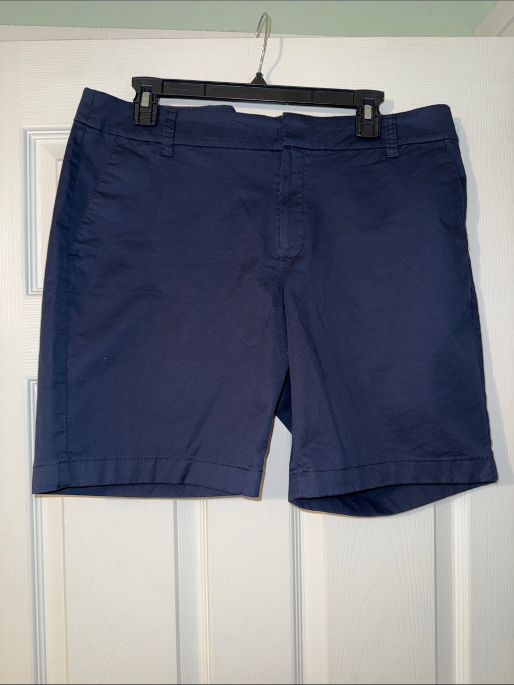 J. Crew Women's Navy Flat-Front Chino Shorts